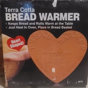 Heart-shaped Terracotta Bread Warmer Fox Run